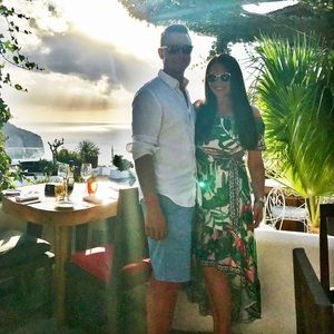 Hi-Lo Tropical Dress